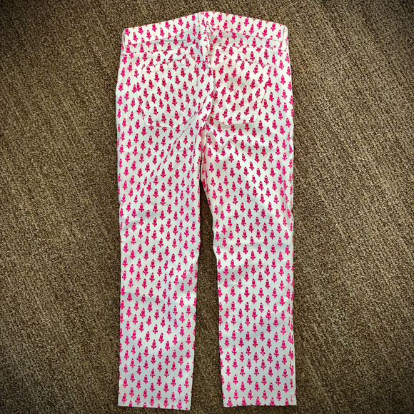 J. Crew Cropped Matchstick Jeans in Thistle Print - Like New! - Picture 4 of 7
